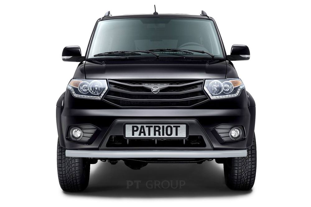 Защита переднего бампера одинарная Ø63мм ИСКРА (ППК) UAZ Patriot 2014- от производителя ПТ ГРУПП