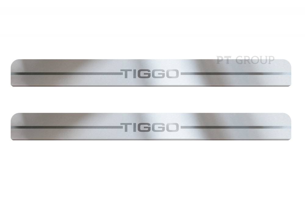 Накладки в проем дверей (4 шт) (НПС) Chery Tiggo 7 Pro 2021- на автомобиль от производителя ПТ ГРУПП