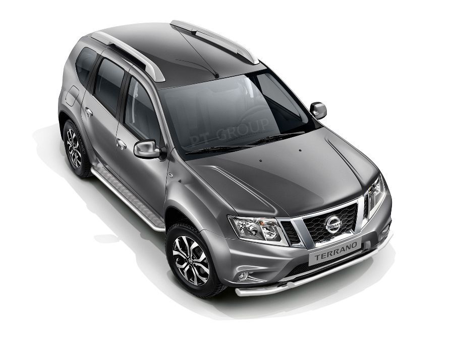 Защита порогов с алюм. площадкой Ø51мм «Эстонец» (НПС) RENAULT Duster 2012-20/ NISSAN Terrano 2014-