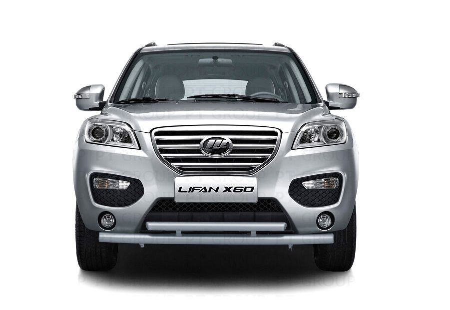 Защита переднего бампера двойная Ø63/51мм ИСКРА (ППК) LIFAN X60 2012-2016 от производителя ПТ ГРУПП