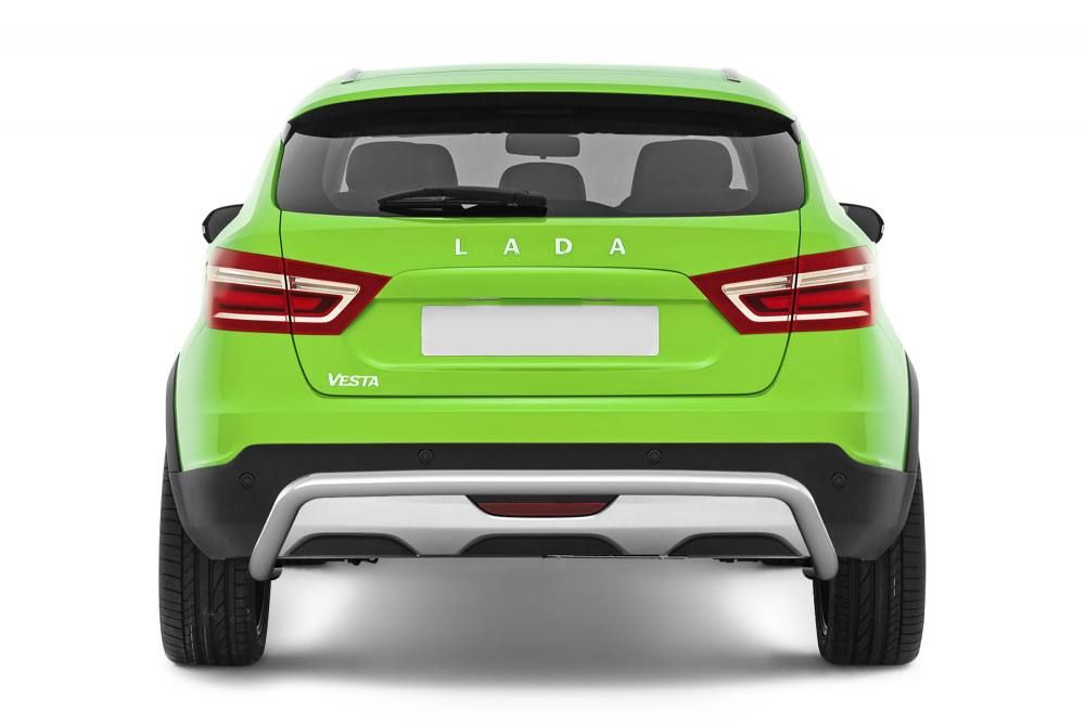 Защита заднего бампера Ø51мм (НПС) LADA Vesta SW Cross 2017-  от производителя ПТ ГРУПП