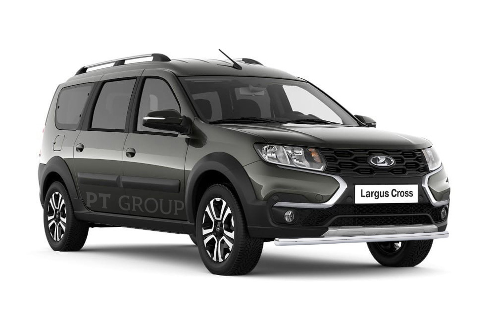Защита переднего бампера одинарная Ø51мм (НПС) LADA Largus 2021-/ LADA Largus Сross 2021-s 2021- от производителя ПТ ГРУПП