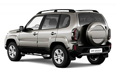 Защита порогов с накладками Ø76мм (НПС) LADA NIVA Travel 2021-/ LADA NIVA 2020-/CHEVROLET Niva 2009-2020 от производителя ПТ ГРУПП