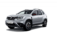 Защита порогов прямая Ø63 мм (НПС) RENAULT Duster 2021- от производителя ПТ ГРУПП