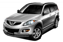 Защита порогов с алюм. площадкой Ø51мм ШАГРЕНЬ (ППК) GREAT WALL Hover H5 2011-/ HAVAL H5 2020- от производителя ПТ ГРУПП