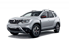 Защита порогов прямая Ø63 мм ИСКРА (ППК) RENAULT Duster 2021-  от производителя ПТ ГРУПП