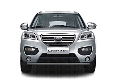 Защита переднего бампера одинарная Ø63мм ШАГРЕНЬ (ППК) LIFAN X60 2012-2016 от производителя ПТ ГРУПП