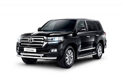 Защита переднего бампера двойная Ø63/63мм (НПС) TOYOTA LAND CRUISER 200 2014- от производителя ПТ ГРУПП