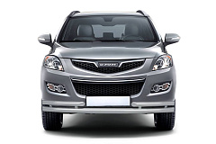 Защита переднего бампера двойная с углами Ø63/51 мм (ППК) на HAVAL H5 2020-2023 от производителя ПТ ГРУПП