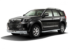 Защита порогов с алюм. площадкой Ø51мм ИСКРА (ППК) GREAT WALL HOVER H3 2014-2016 от производителя ПТ ГРУПП