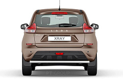 Защита заднего бампера одинарная Ø51мм (НПС) LADA XRay 2016- от производителя ПТ ГРУПП