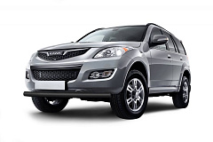 Защита переднего бампера одинарная Ø63мм ШАГРЕНЬ (ППК) HAVAL H5 2020-2023 от производителя ПТ ГРУПП