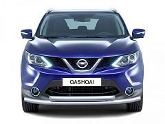 Защита переднего бампера двойная Ø63/51мм (НПС) NISSAN Qashqai 2016- от производителя ПТ ГРУПП