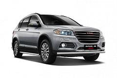 Защита порогов прямая Ø63мм (НПС) HAVAL H6 2014- от производителя ПТ ГРУПП