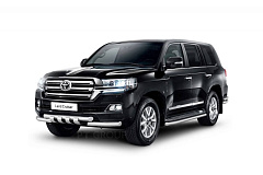 Защита переднего бампера двойная с зубьями Ø63/63мм (НПС) TOYOTA LAND CRUISER 200 2014- от производителя ПТ ГРУПП