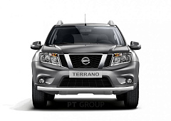 Защита переднего бампера одинарная Ø63мм (НПС) RENAULT Duster 2016-20/ NISSAN Terrano 2014- от производителя ПТ ГРУПП